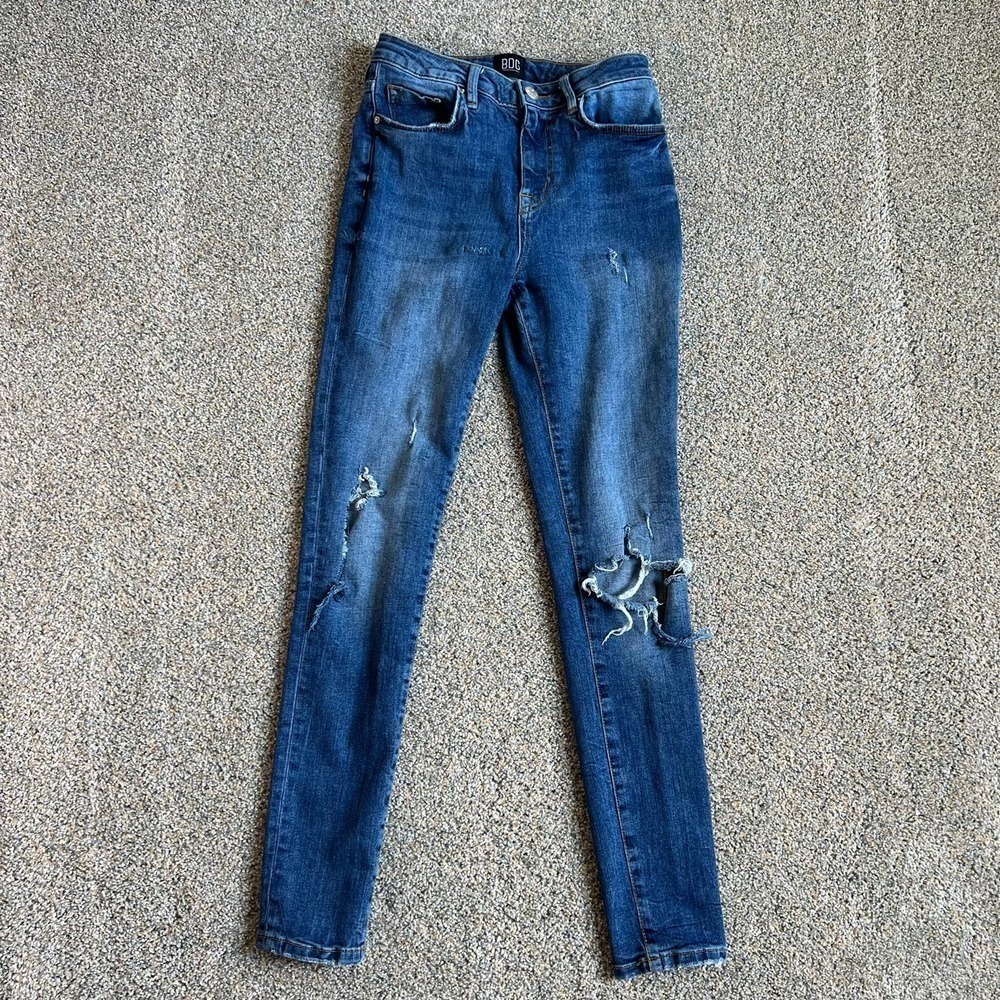 BDG Urban Outfitters Twig High Waist Skinny Stretch Distressed Jeans Women's 26